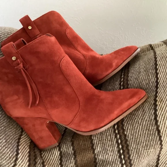 Sam Edelman Paprika Suede Booties - Picture 8 of 8